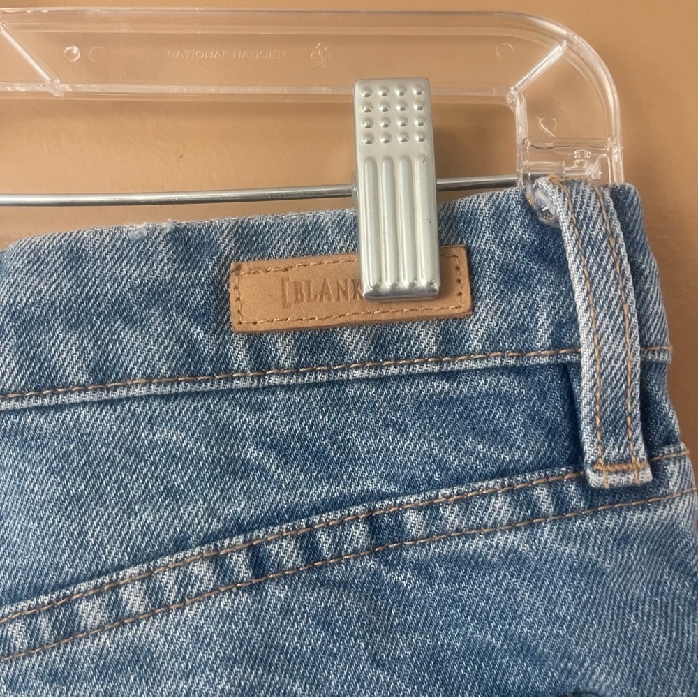 Blank NYC Distressed Blue Denim Cutoff Shorts size 26 - Picture 8 of 9